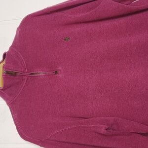 Men's  Ralph Lauren purple quarter zip pullover Chunky Knit rugby shirt large
